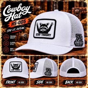 Stay Trashy Raccoon - White