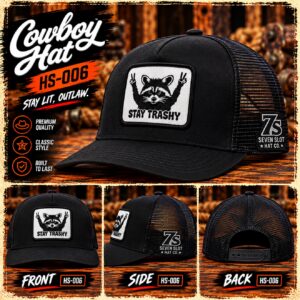 Stay Trashy Raccoon - Black