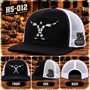 Checkered Longhorn X - Black