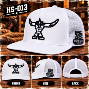 Checkered Longhorn X - White