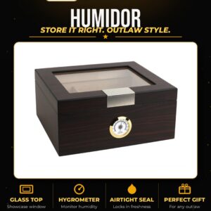 7S Glass Top Humidor